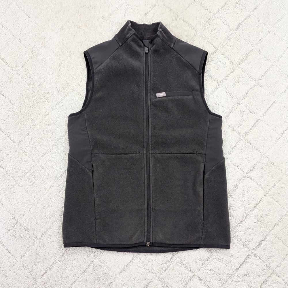 Figs Gray Fleece Vest